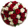 bouquet of red and white roses. Laos