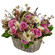 floral arrangement in a basket. Laos