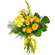 Yellow bouquet of roses and chrysanthemum. Laos